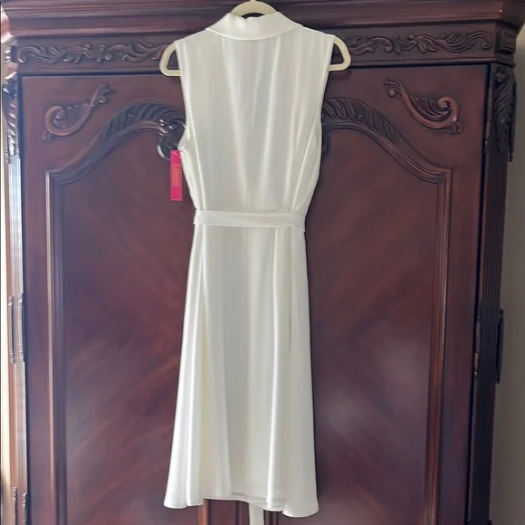 Catherines Cream Sleeveless Midi Dress sz 12 - Picture 4 of 4